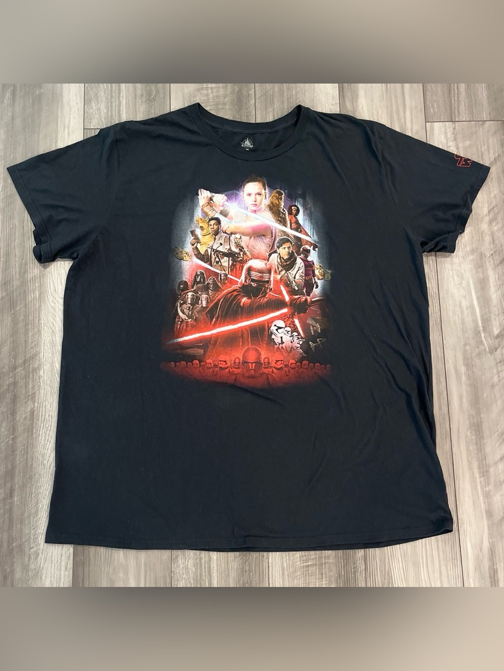 Disney Black Star Wars Graphic Short Sleeve Tee - Men's